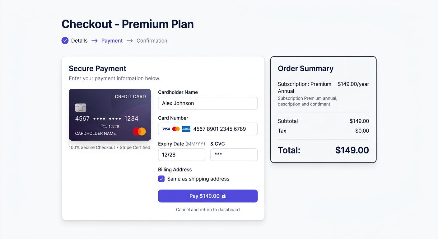 Checkout & Pagamentos
